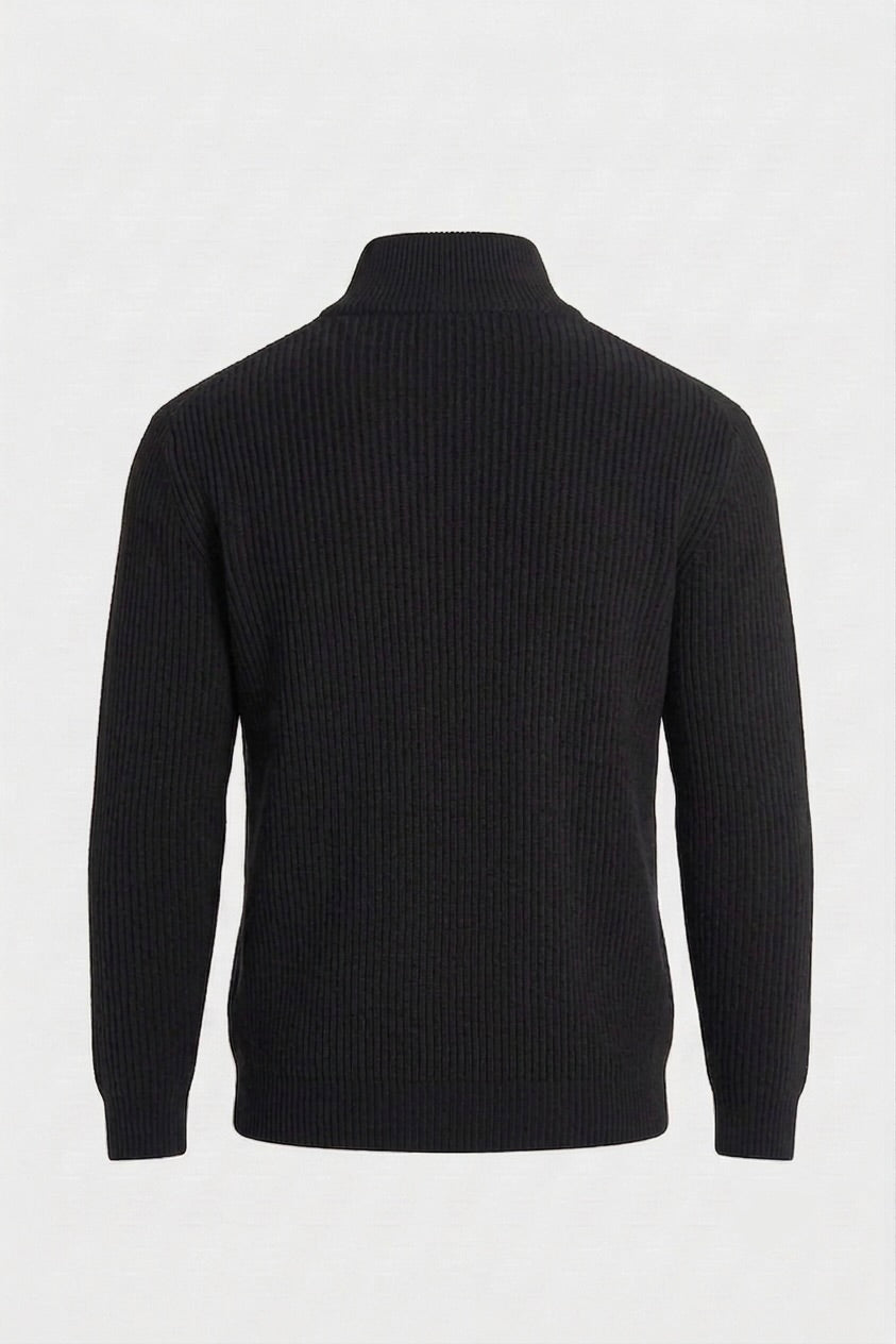 VENIX Quarter Zip Up Vest Black