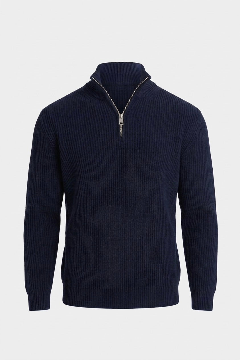 VENIX Quarter Zip Up Vest Navy Blue