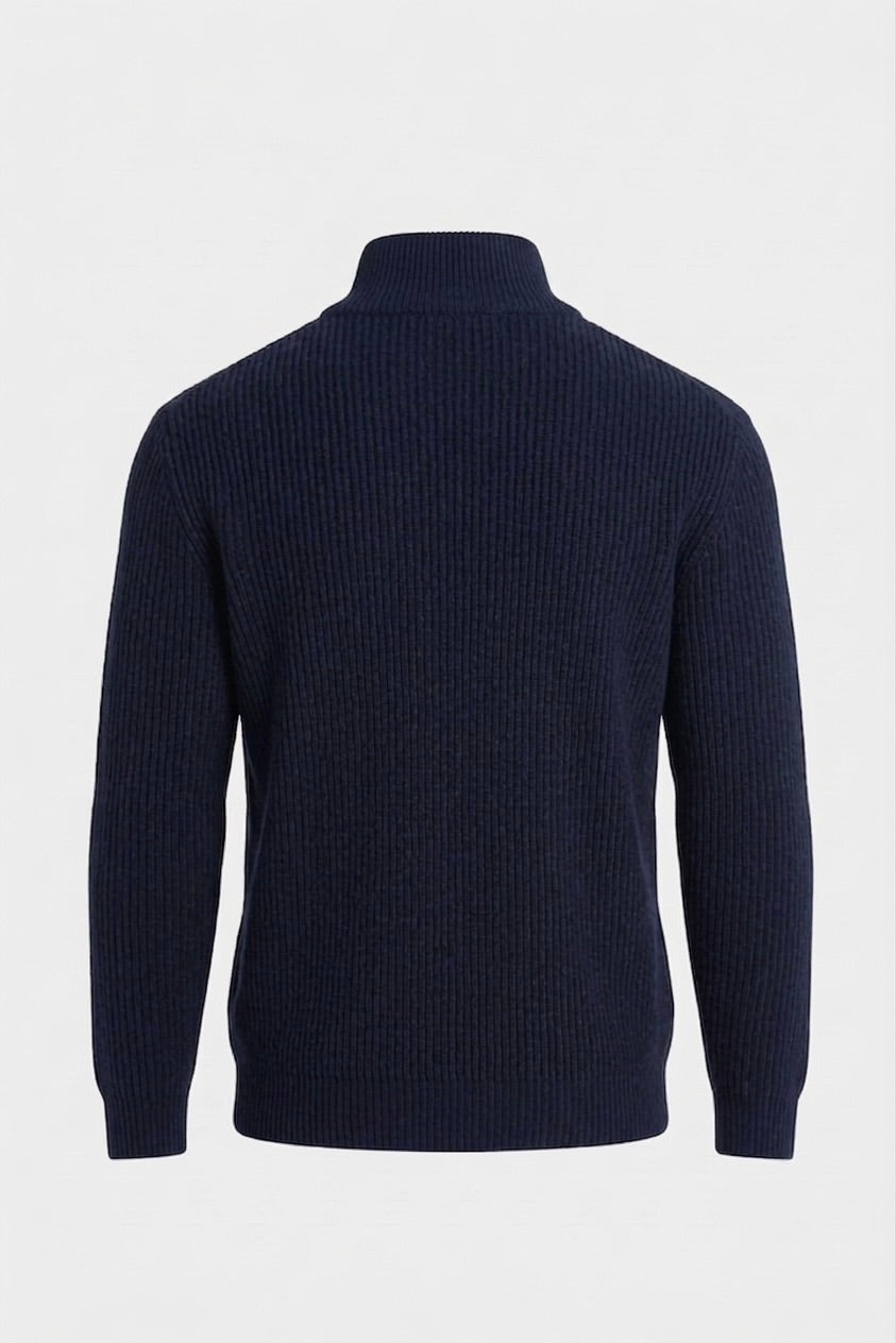 VENIX Quarter Zip Up Vest Navy Blue