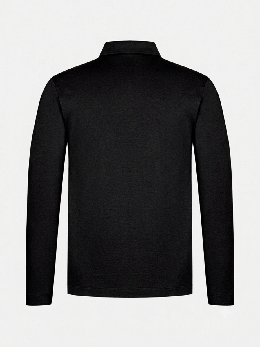 VENIX Luxe Longsleeve Polo Black