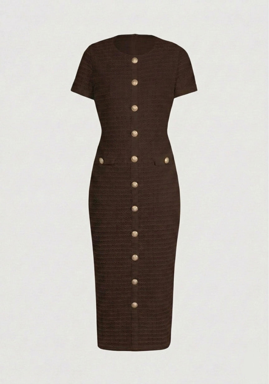 Amara Dress Brown
