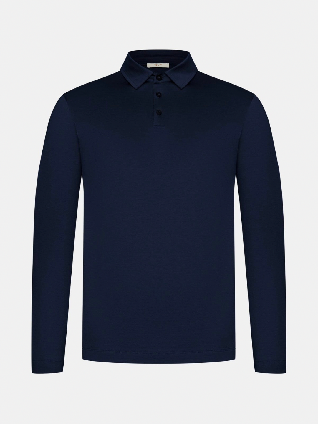 VENIX Luxe Longsleeve Polo Navy Blue