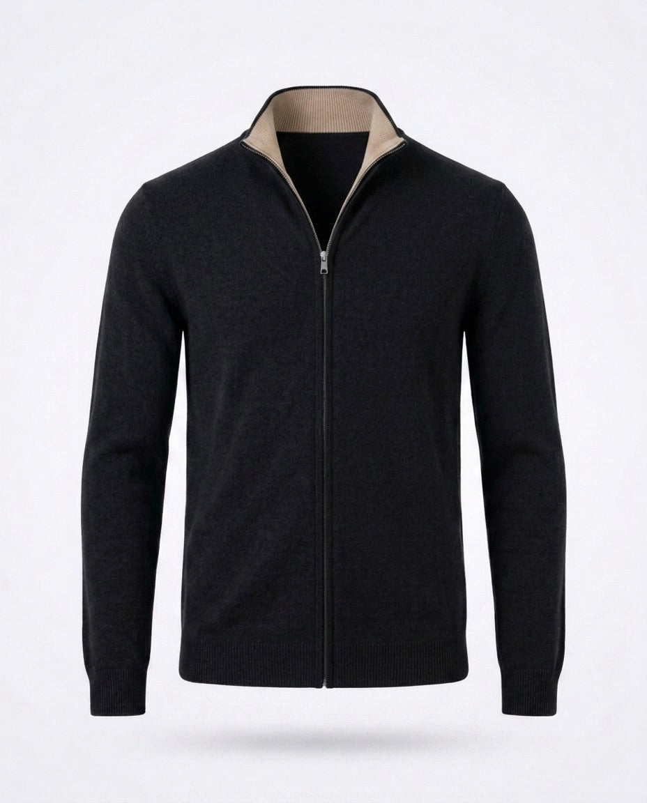 VENIX Full Zip Up Vest Black