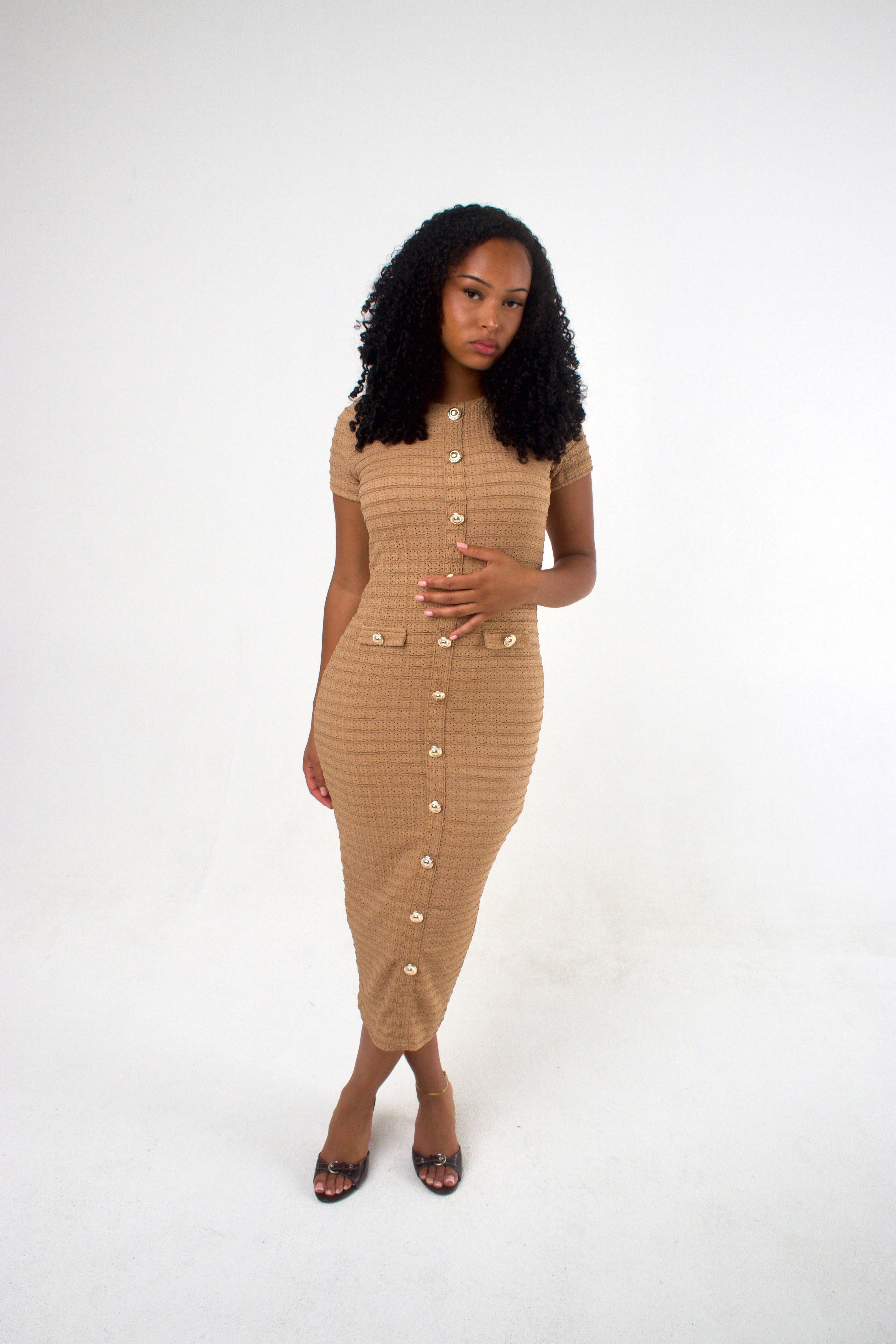 Amara Dress Beige