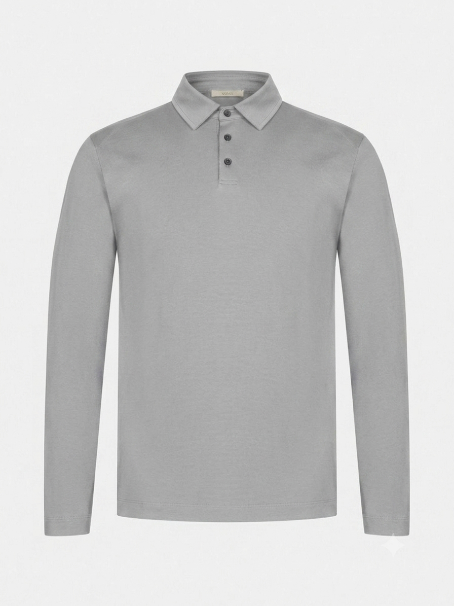 VENIX Luxe Longsleeve Polo Grey