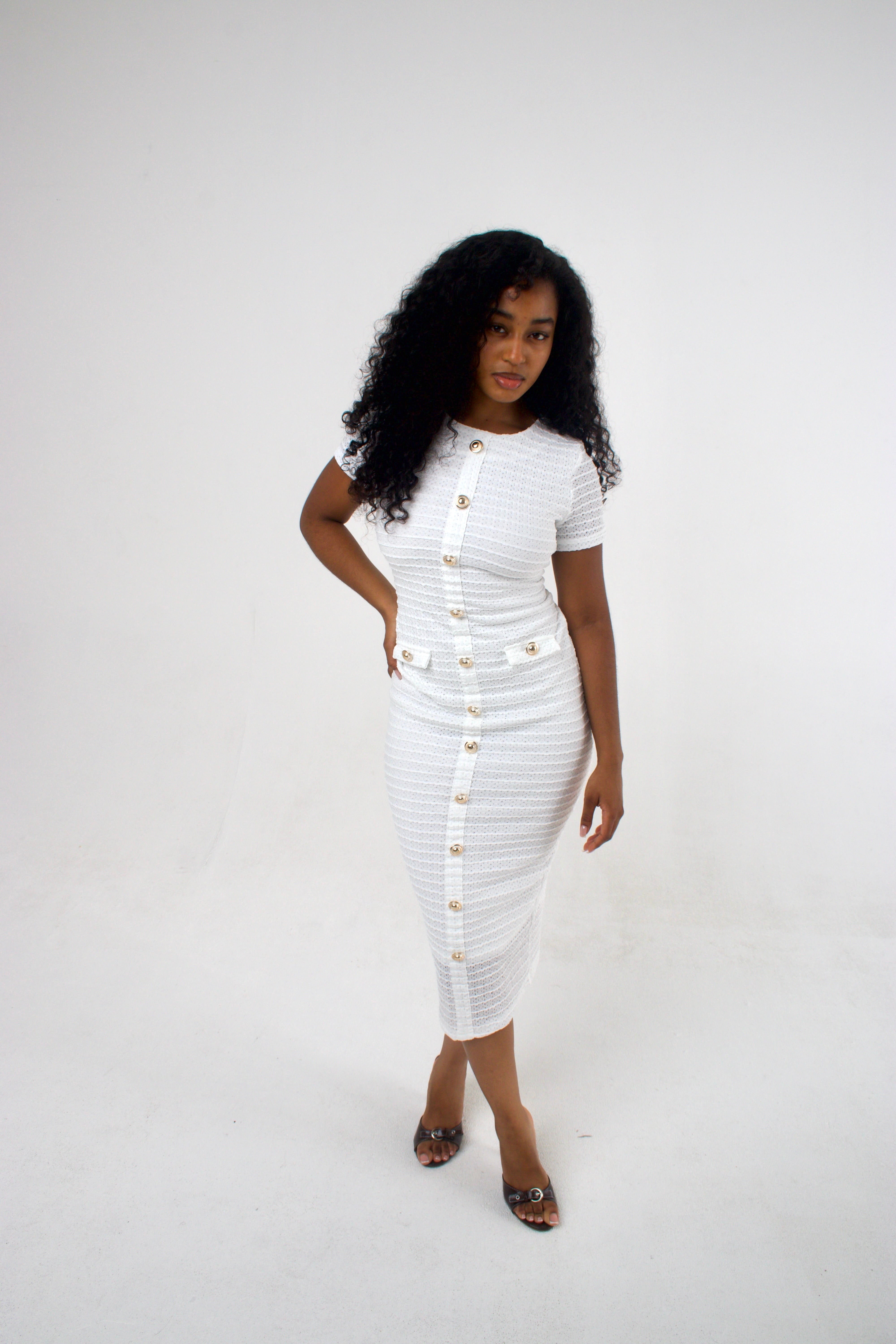 Amara Dress White