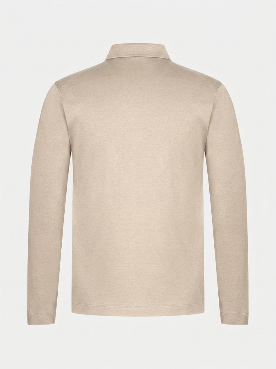 VENIX Luxury Longsleeve Polo Beige