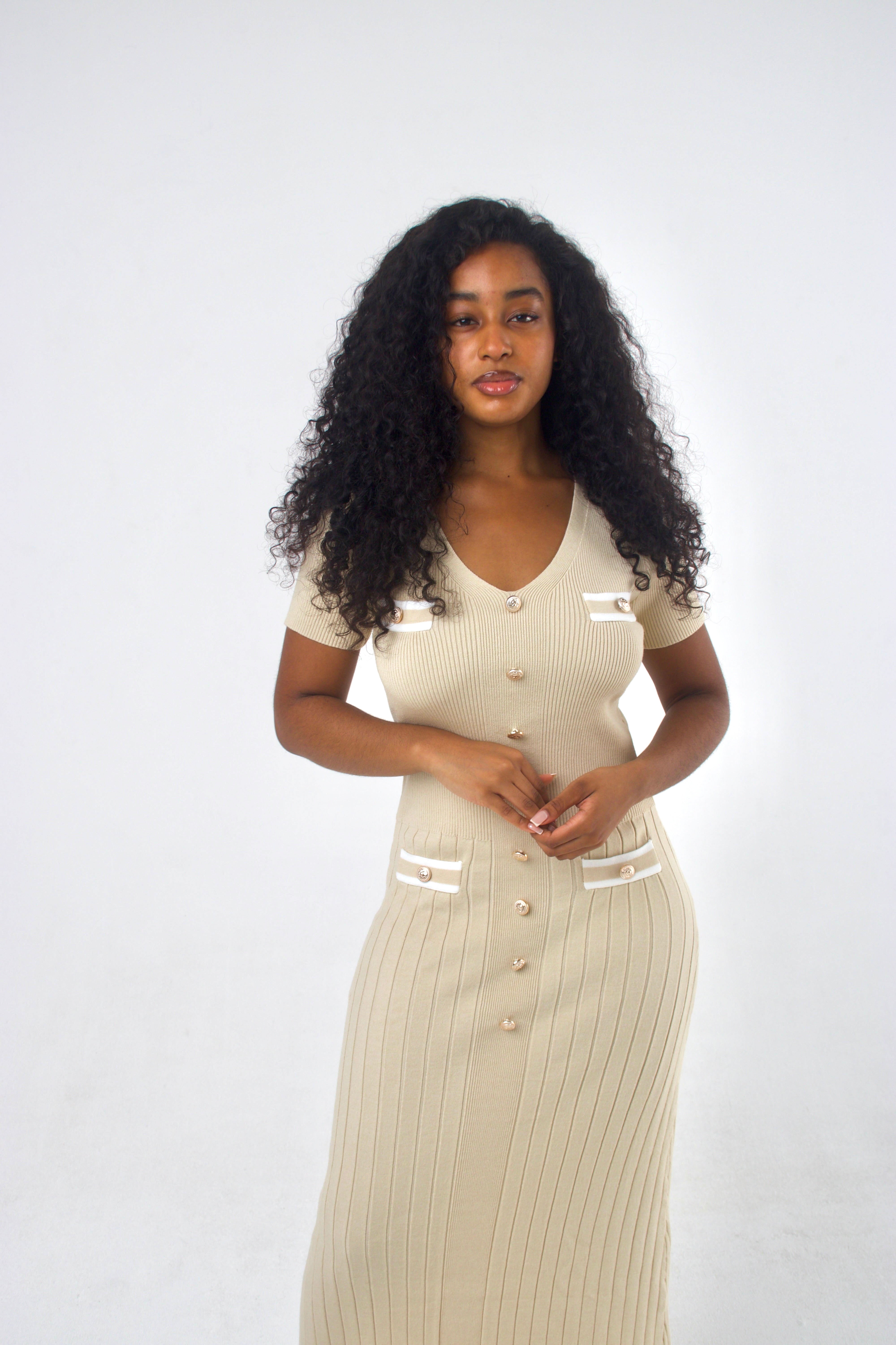 Lucia Dress Beige